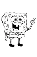 SpongeBob SquarePants kleurplaat 12
